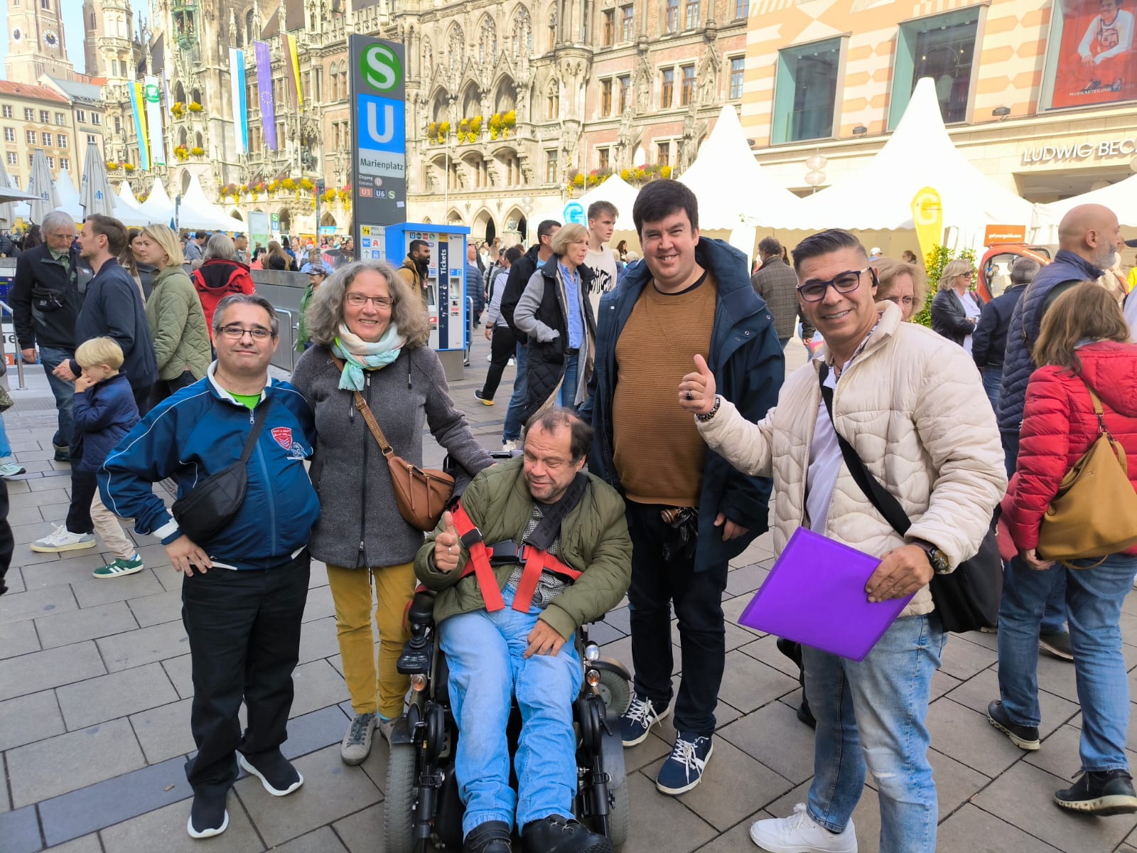 Accessible sightseeing for wheelchair user in Munich